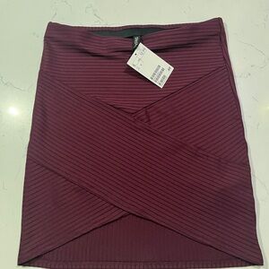 H&M Deep Burgundy Pencil Skirt